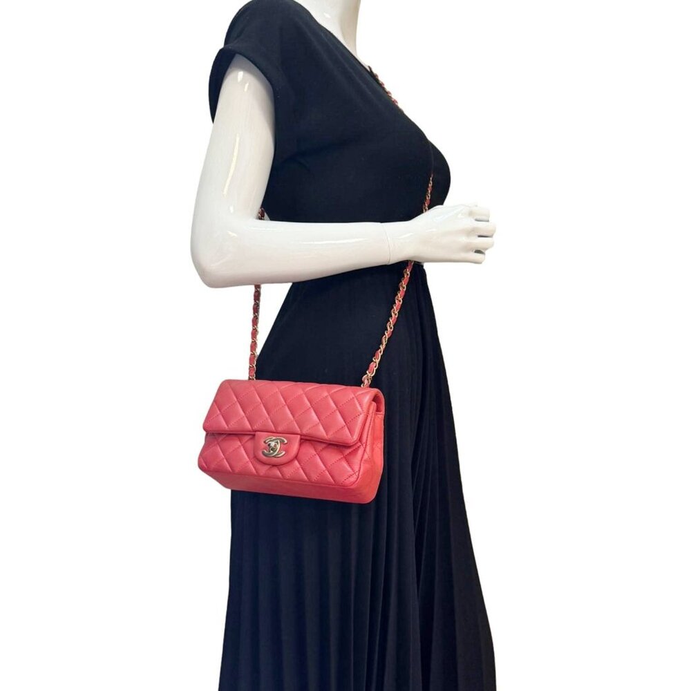 Chanel Classic Rectangular Flap Mini Quilted Leat… - image 2